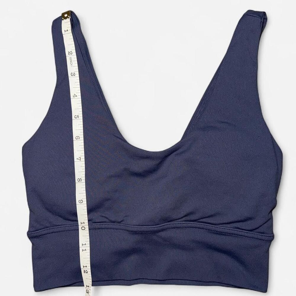 Navy Blue Sports Bra with Thick Band and V back; SIZE SMALL - Picture 3 of 5